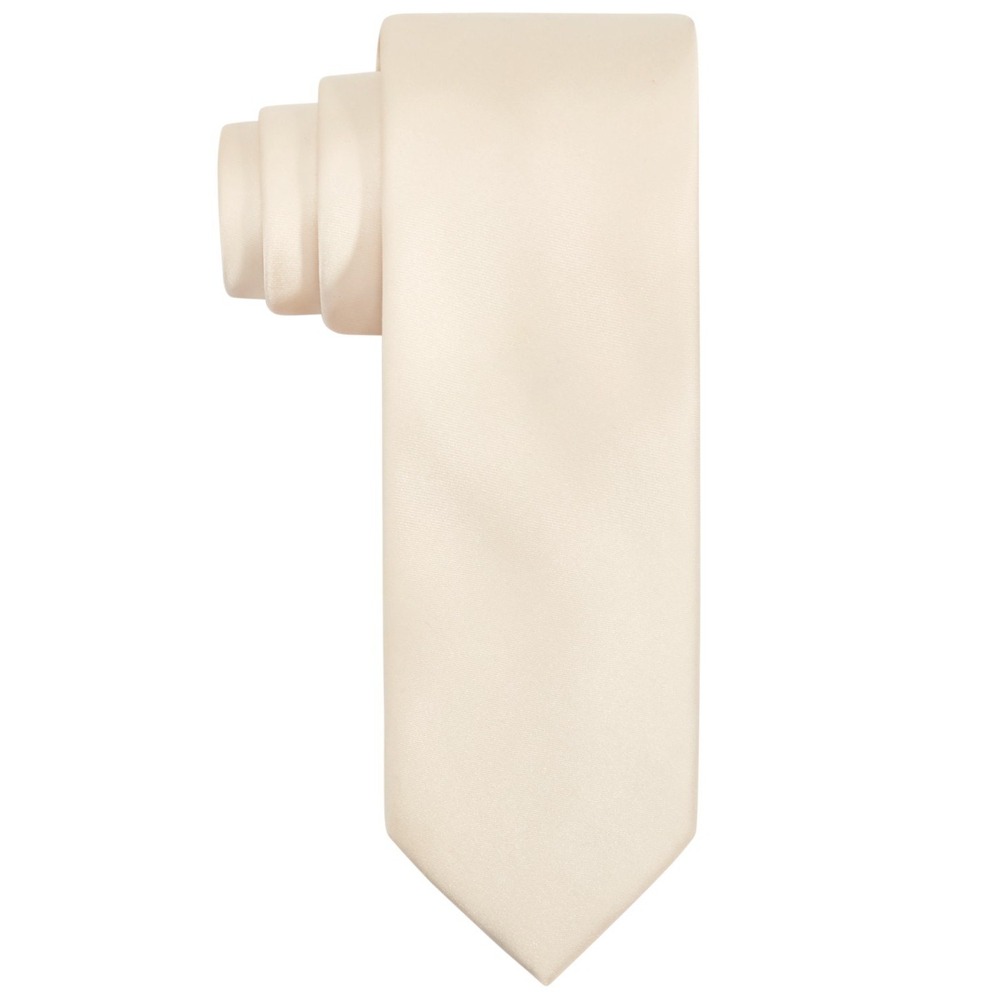 Tayion by Montee Holland Tie Mens Cream Solid Necktie NWT‎ Formal